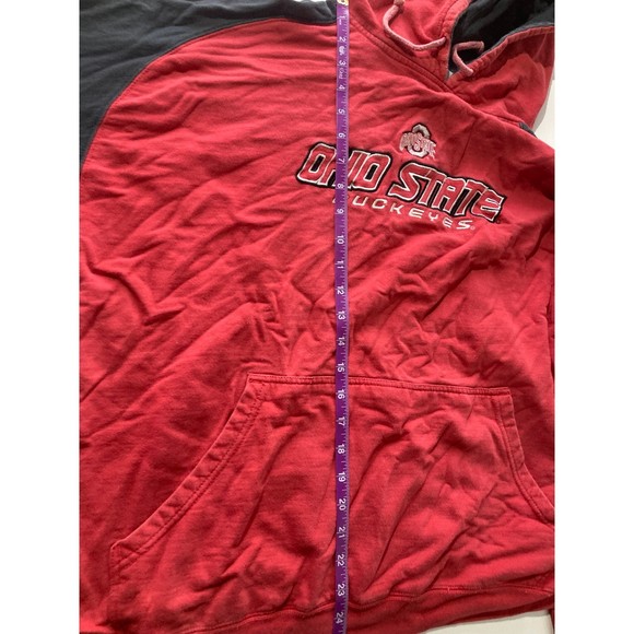 NCAA Ohio State Buckeyes Embroidered Hoodie - SIZE XL OSU Sweatshirt - Picture 7 of 12